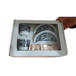 Lale Kadife kutulu Fincan Takımı Porselen